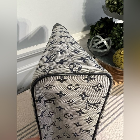 Louis Vuitton DENIM Navy/Grey PM Lucille Mini Lin Bag - Picture 9 of 13